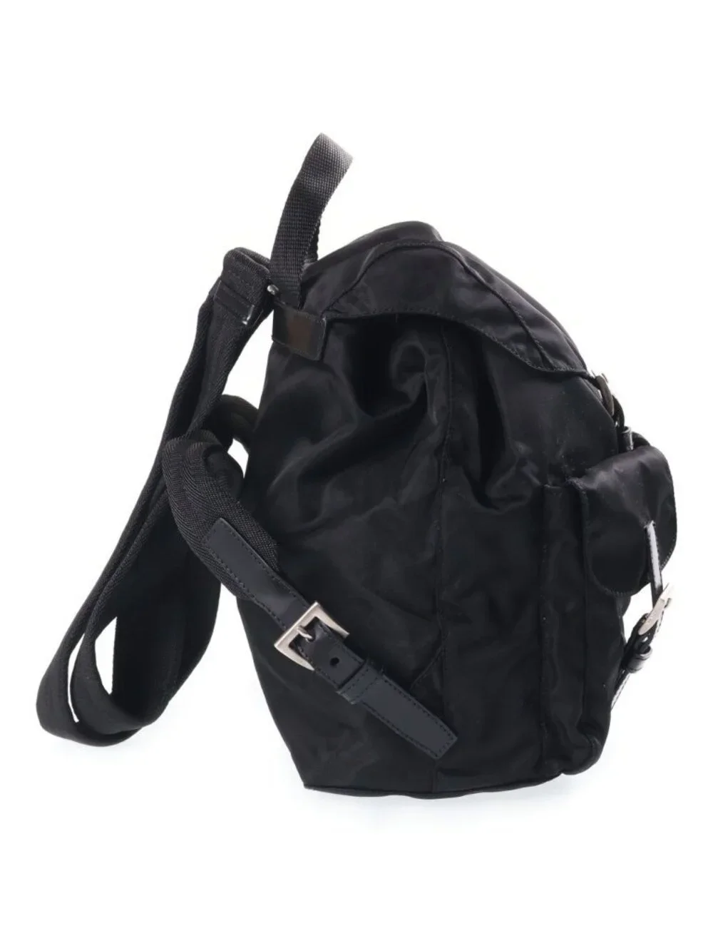 Prada Tessuto Backpack Nylon Leather Black